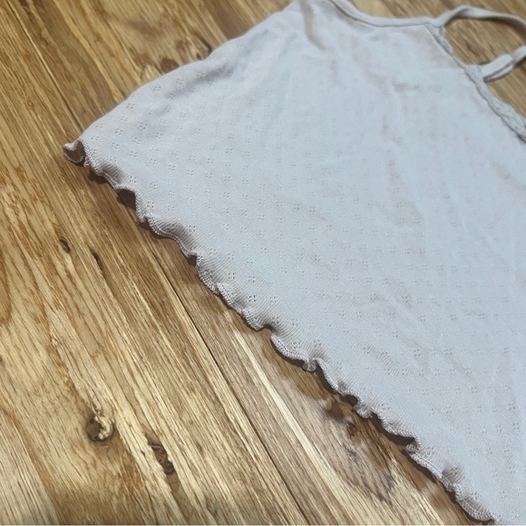 American Eagle Pointelle Lace Bow Cami - Picture 6 of 8